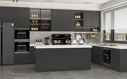 Modern Gray Kitchen Combo