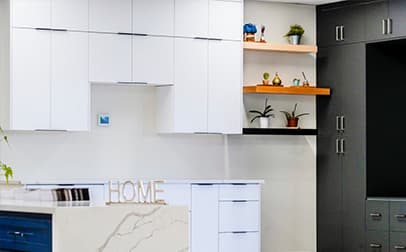 Modern White Kitchen Combo